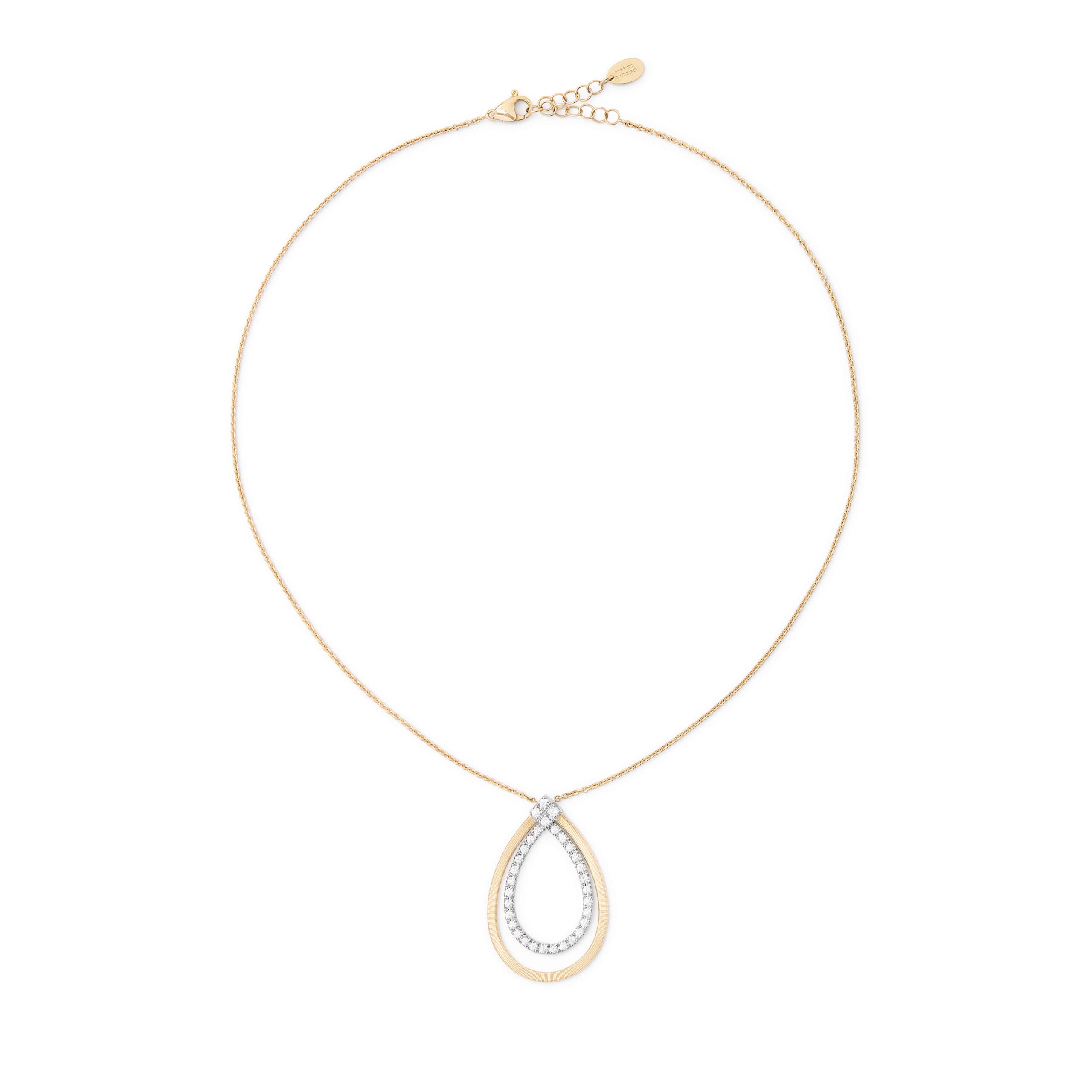 Marco Bicego Masai Collection 18K Yellow Gold Pendant Necklace with Diamonds