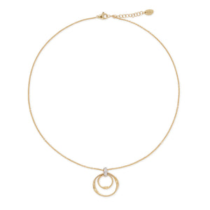 Marco Bicego Marrakech Collection Double Circle Diamond Pendant