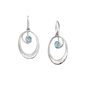 Sophia Blue Topaz Drop Earrings