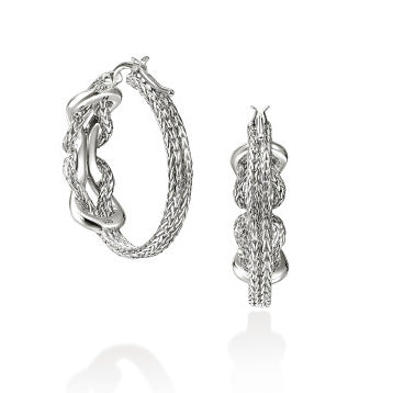 John Hardy Love Knot Infinity Hoops