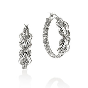 John Hardy Love Knot Infinity Hoops