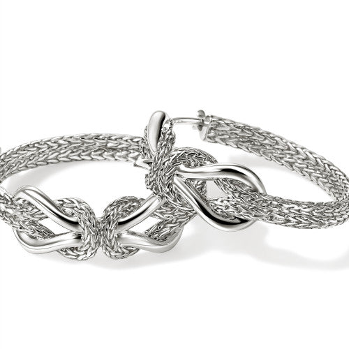 John Hardy Love Knot Infinity Hoops