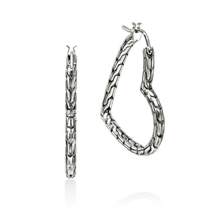 John Hardy 31.7mm Heart Hoops