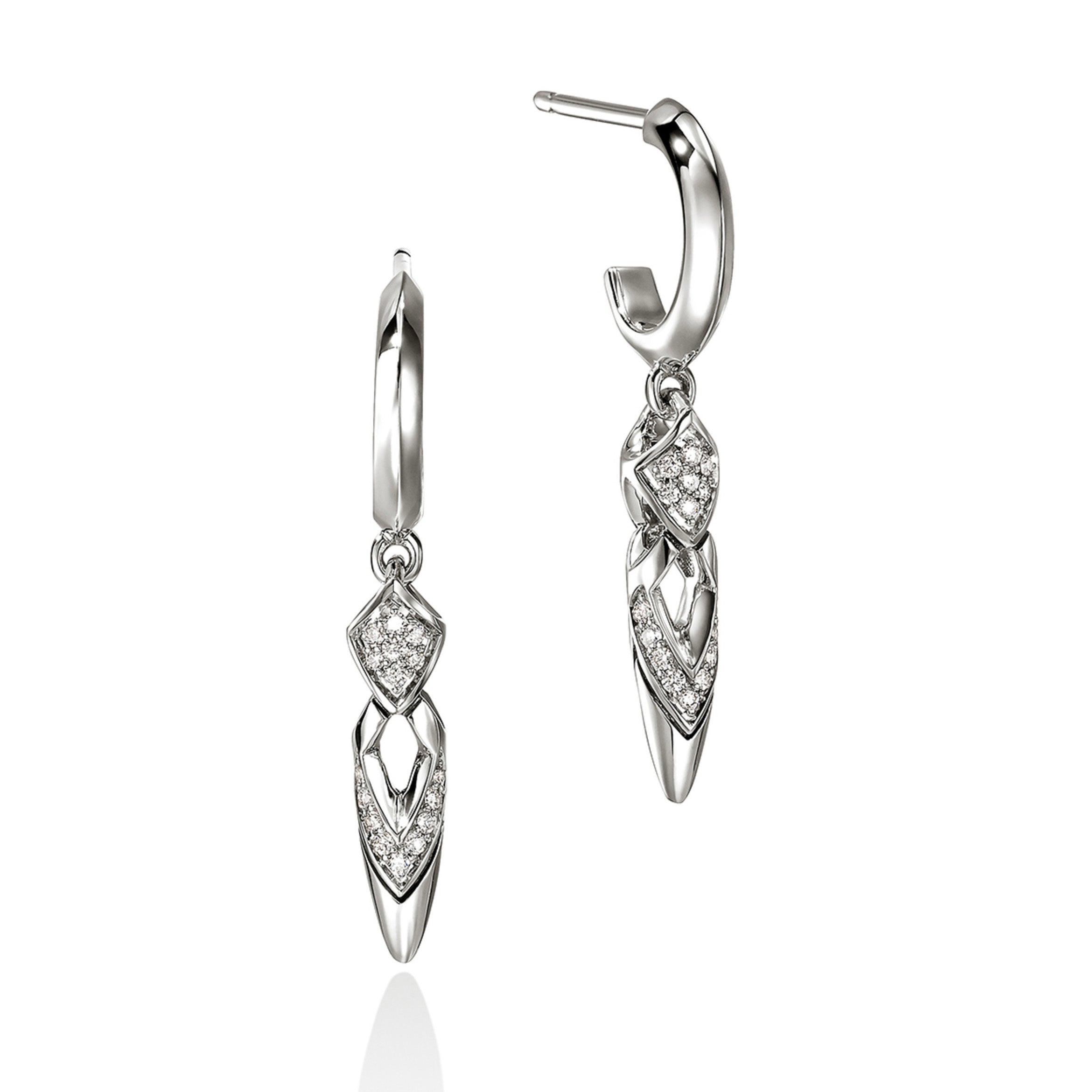 John Hardy Naga Pavé Diamond Drop Earrings
