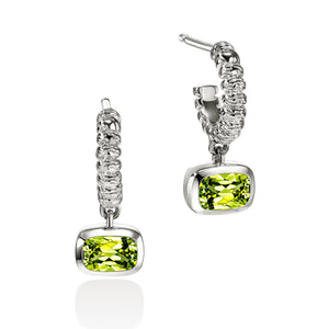 John Hardy Heishi Peridot Drop Earrings