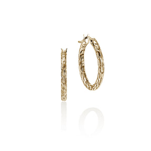 John Hardy JH Essentials Yellow Gold Hoops