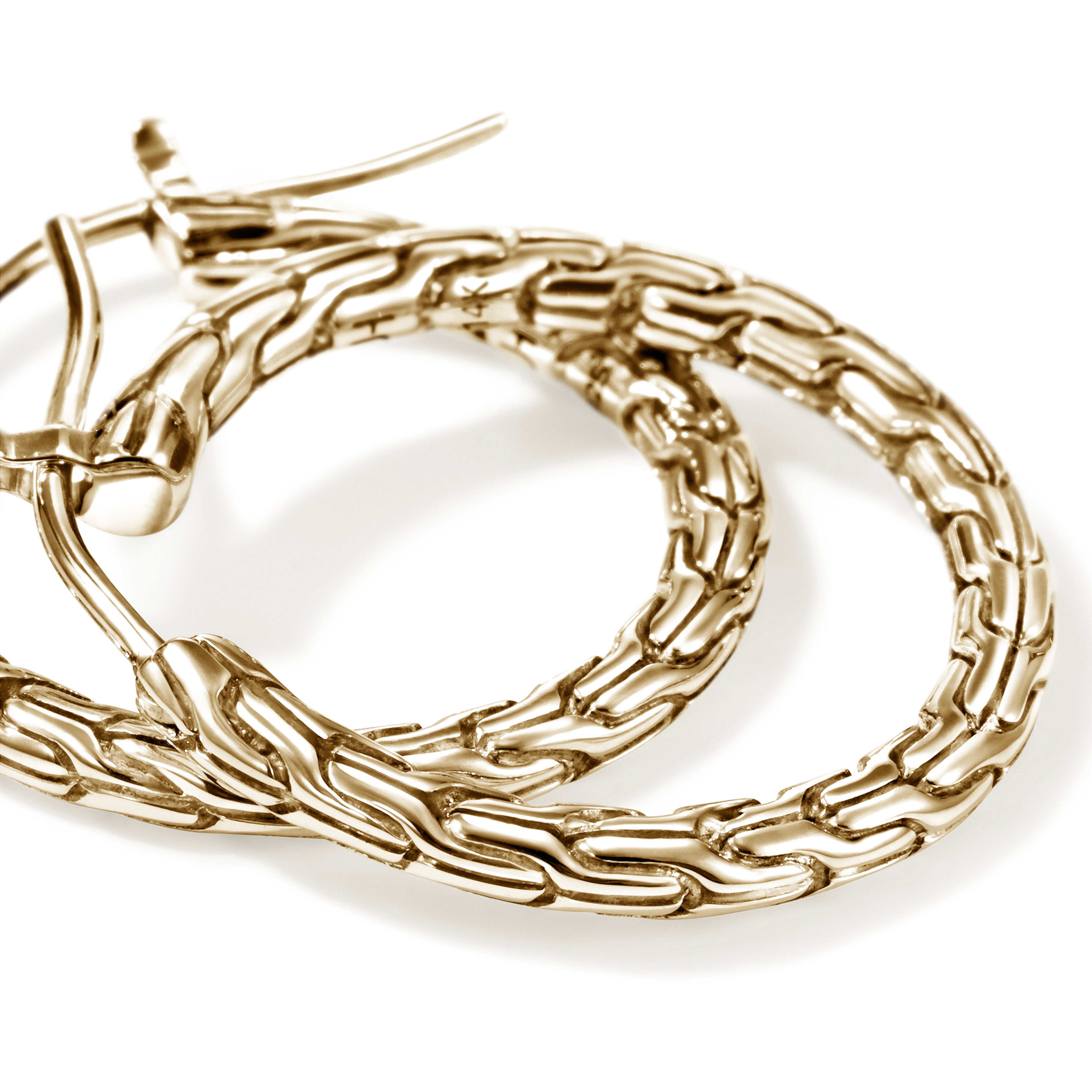 John Hardy JH Essentials Yellow Gold Hoops
