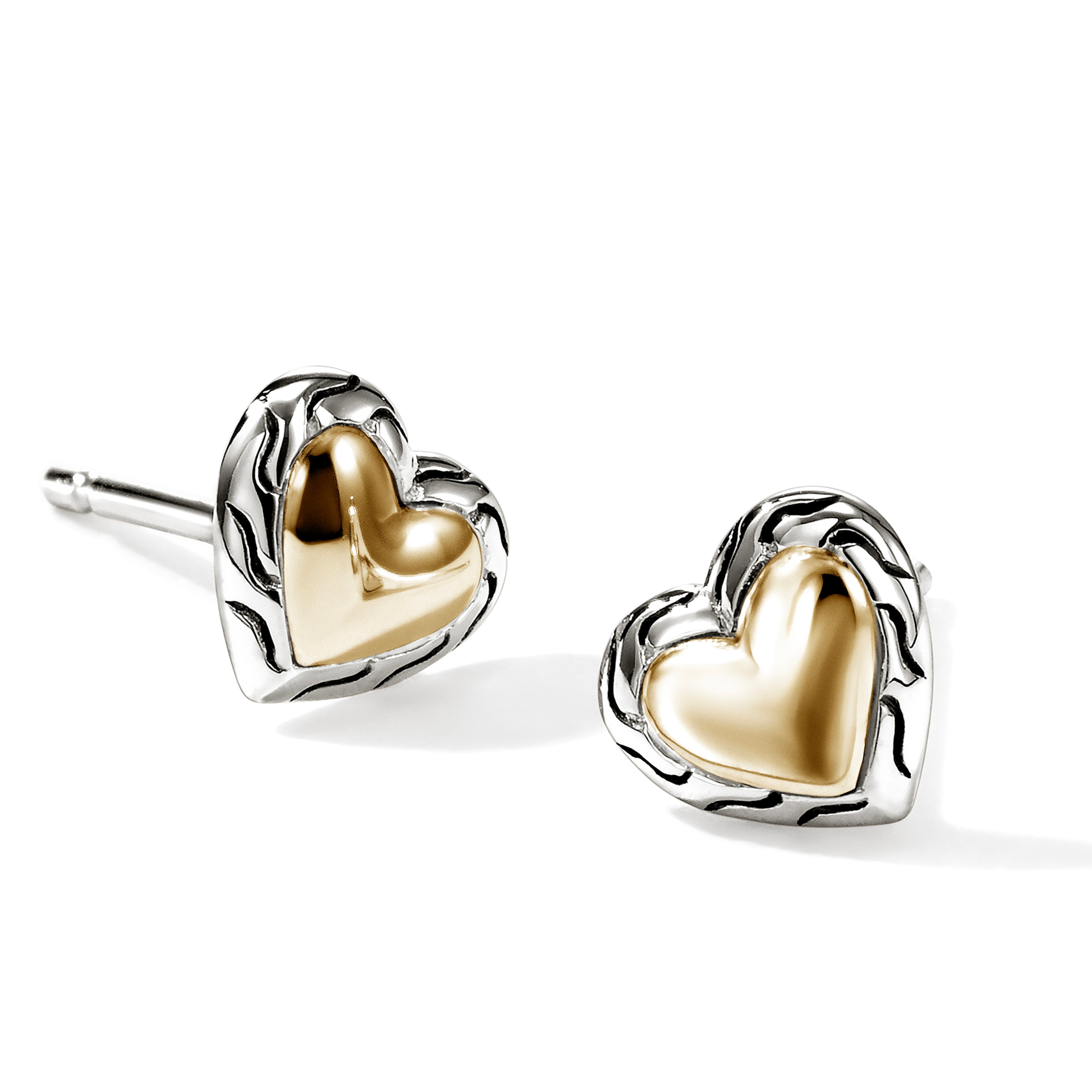 John Hardy Heart Studs
