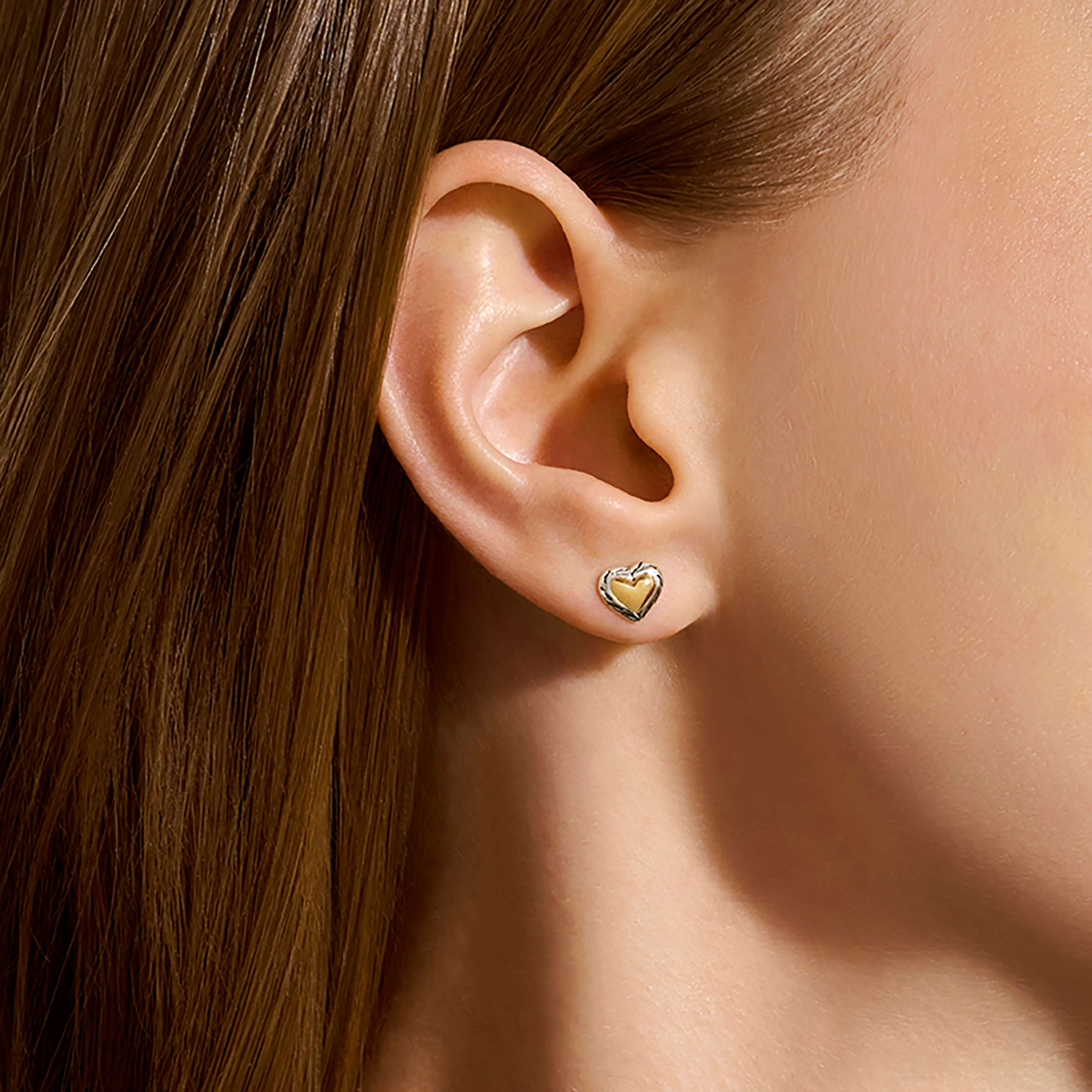 John Hardy Heart Studs