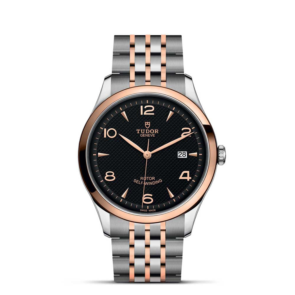 1926 41MM STEEL AND ROSE GOLD