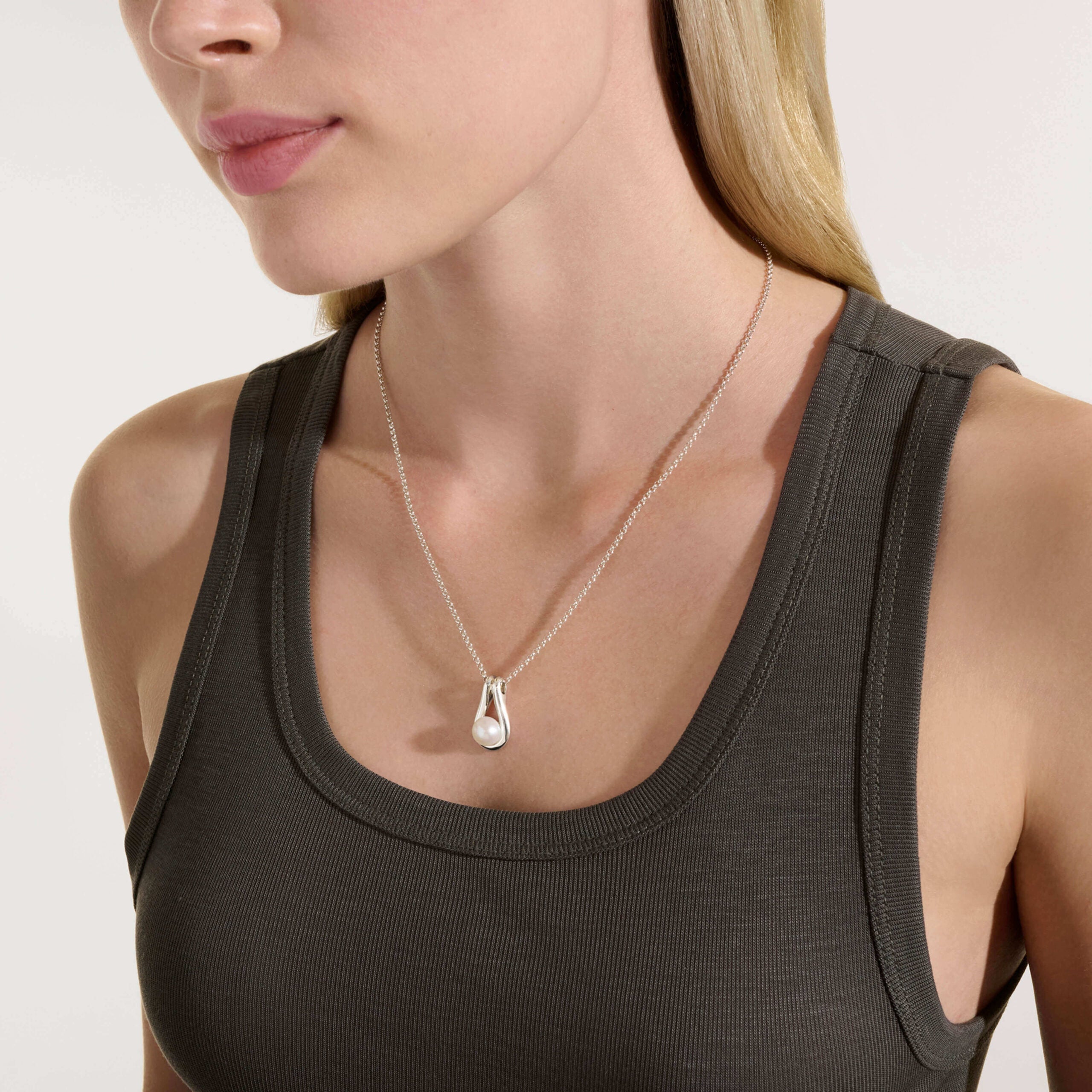 John Hardy Surf Collection Freshwater Pearl Pendant