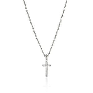 John Hardy Essentials Diamond Cross Pendant