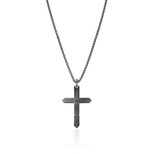 John Hardy Black Rhodium Cross Pendant