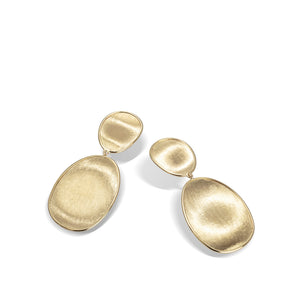 Marco Bicego Lunaria Collection 18k Yellow Gold Small Double Drop Earrings
