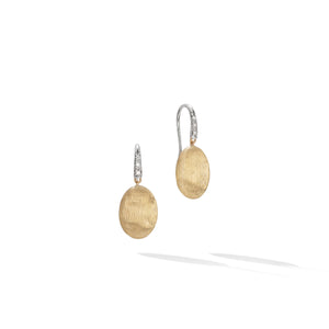 Marco Bicego Siviglia Grande 18k Yellow Gold and Diamond French Hook Earring