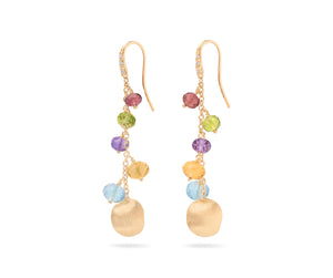 Marco Bicego Mixed Gemstone and Diamond Drop Earrings