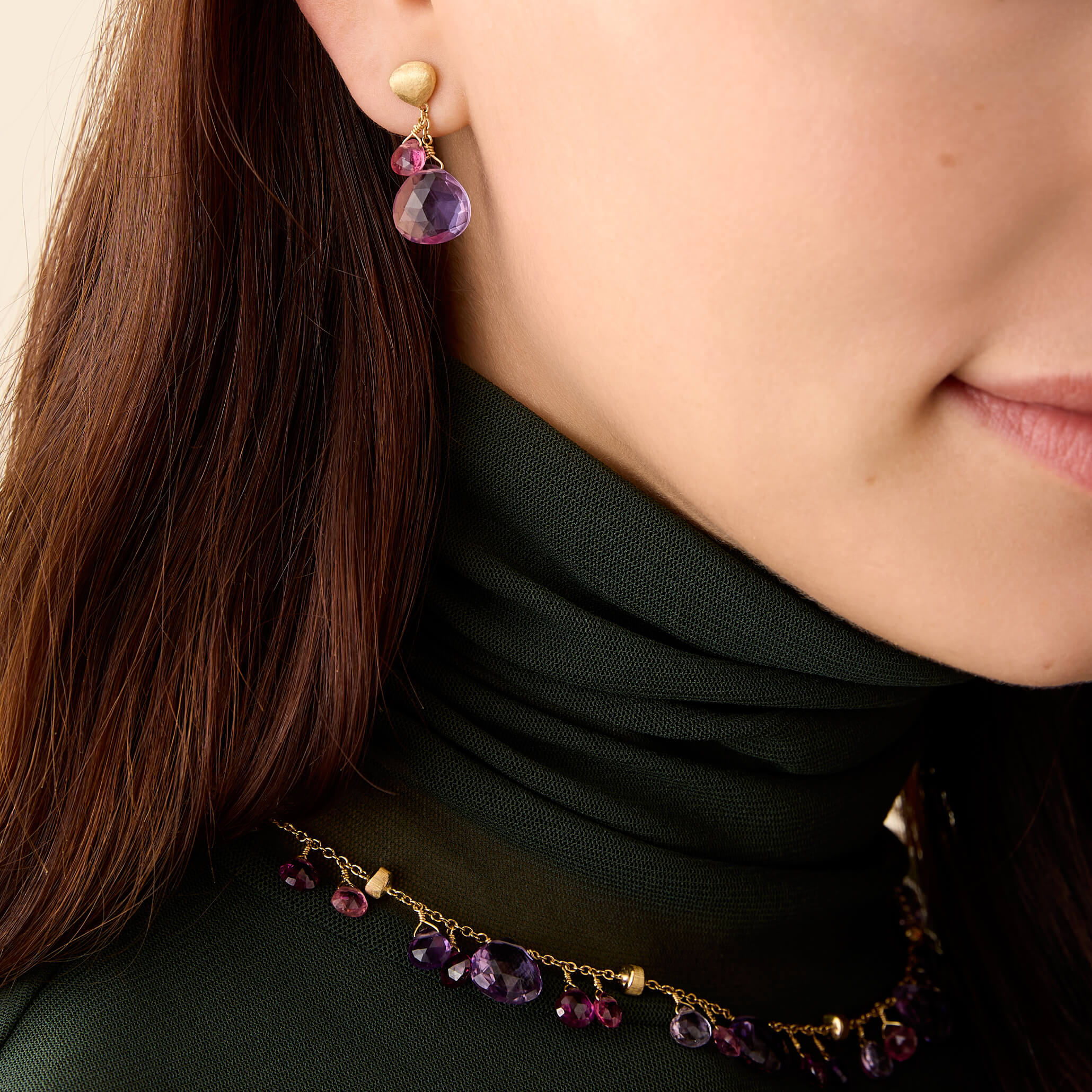 Marco Bicego Paradise Collection Mixed Gemstone Earrings