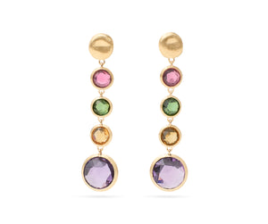 Marco Bicego Jaipur Color Collection 18K Yellow Gold Mixed Gemstone Drop Earrings