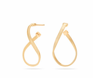 Marco Bicego Marrakech Collection 18K Yellow Gold Oval Twist Earrings