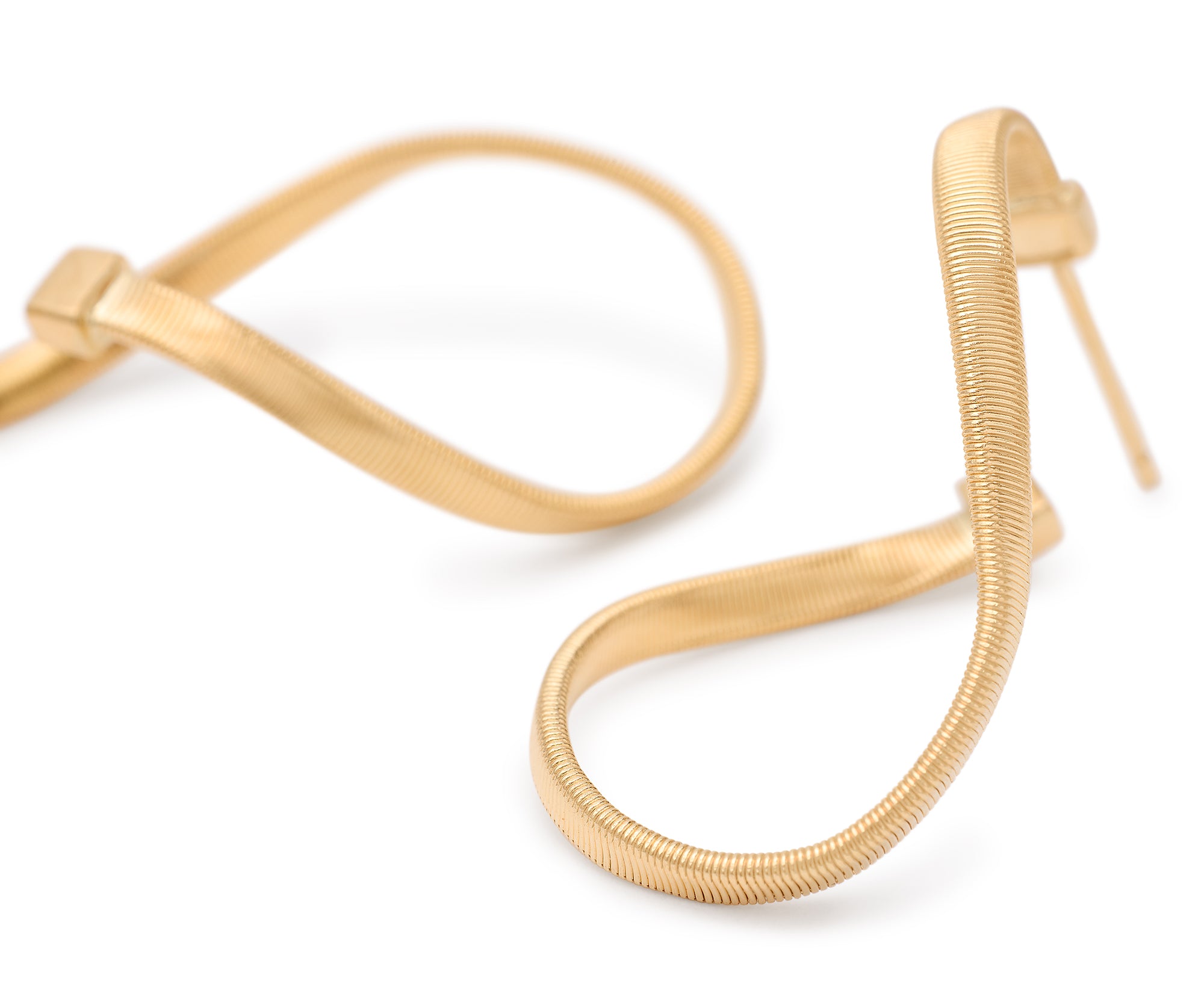 Marco Bicego Marrakech Collection 18K Yellow Gold Oval Twist Earrings