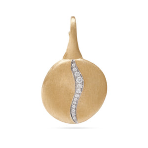 Marco Bicego Jaipur Gold Collection 18K Yellow Gold Diamond Accent Large Pendant