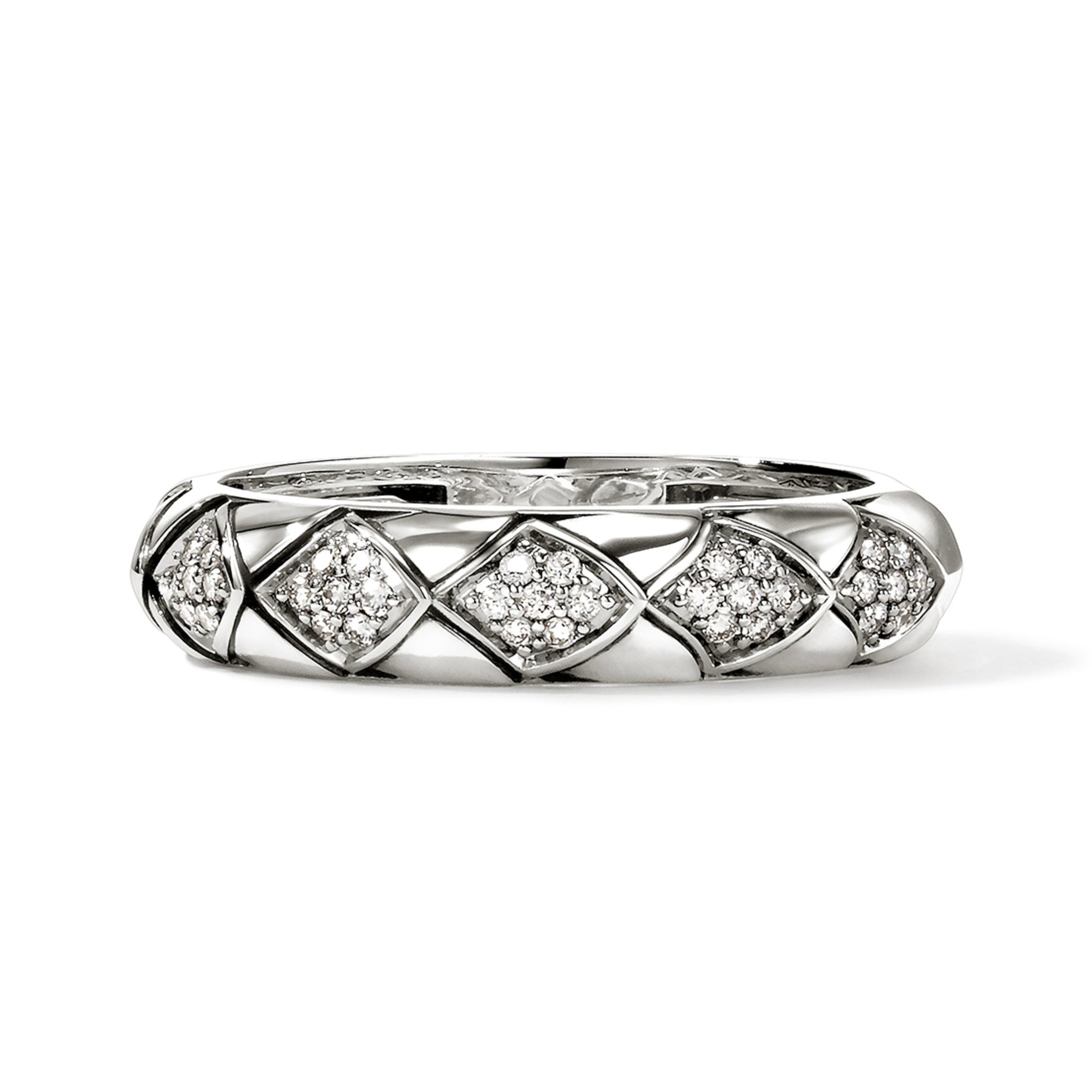 John Hardy Naga Pavé Diamond Band