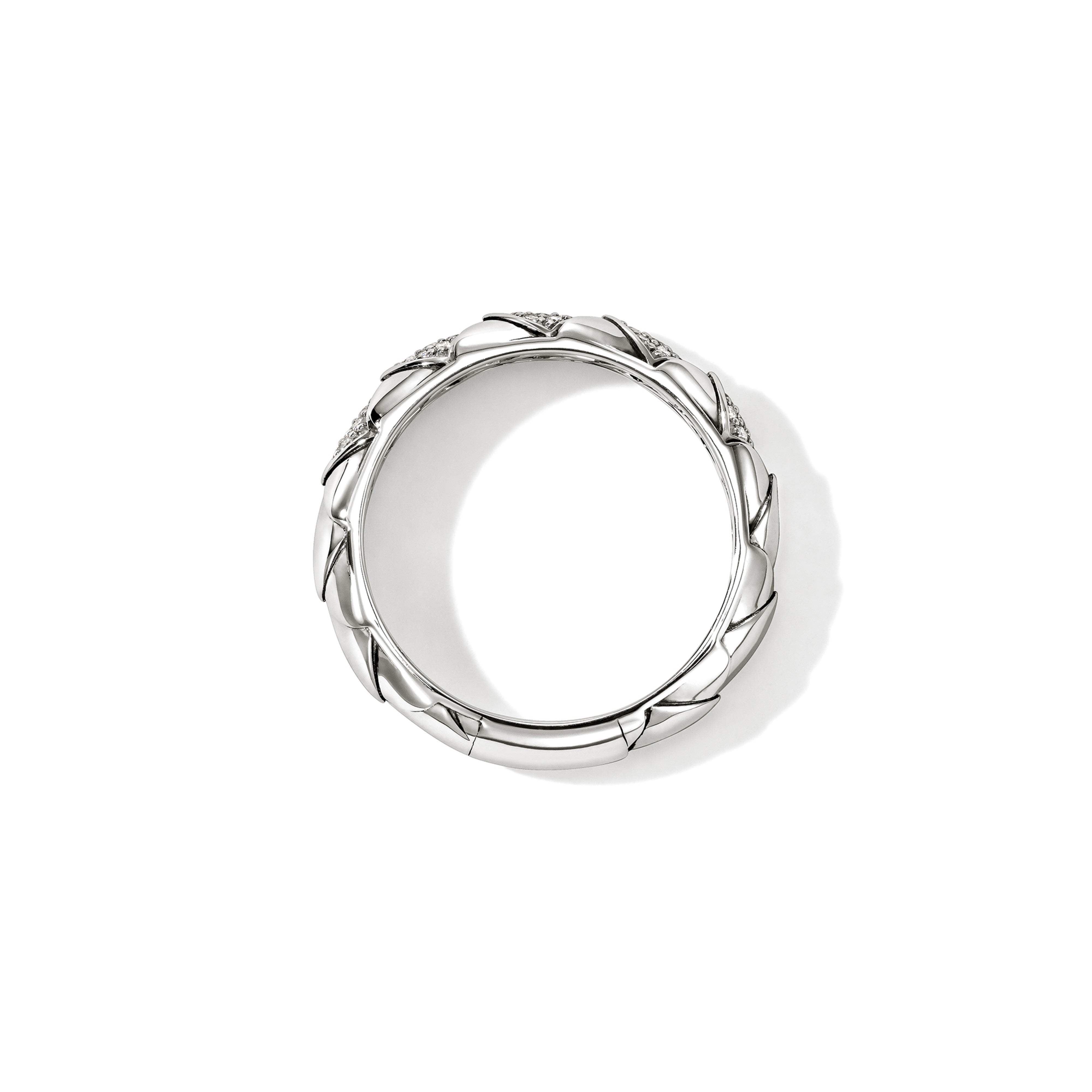 John Hardy Naga Pavé Diamond Band