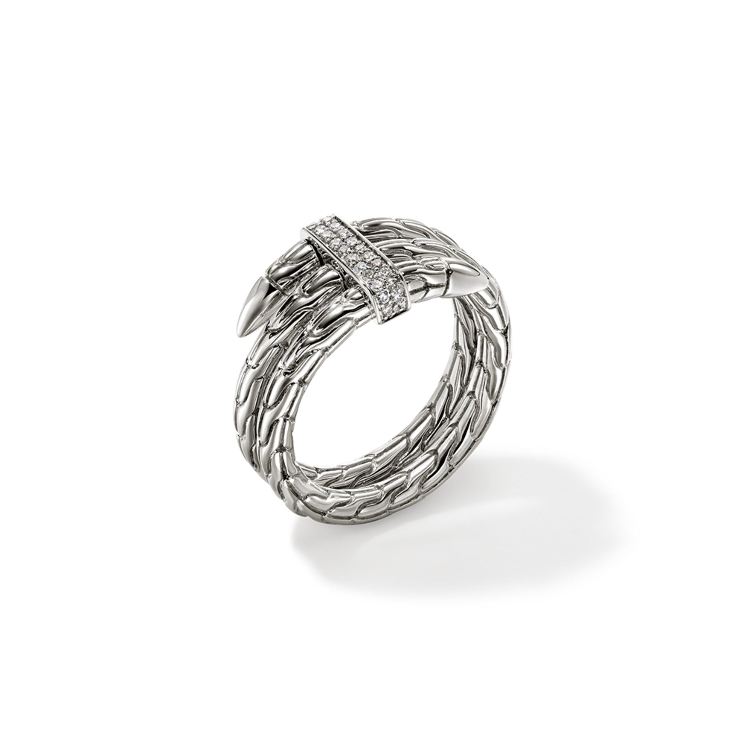 John Hardy Spear Collection Double Wrap Diamond Ring