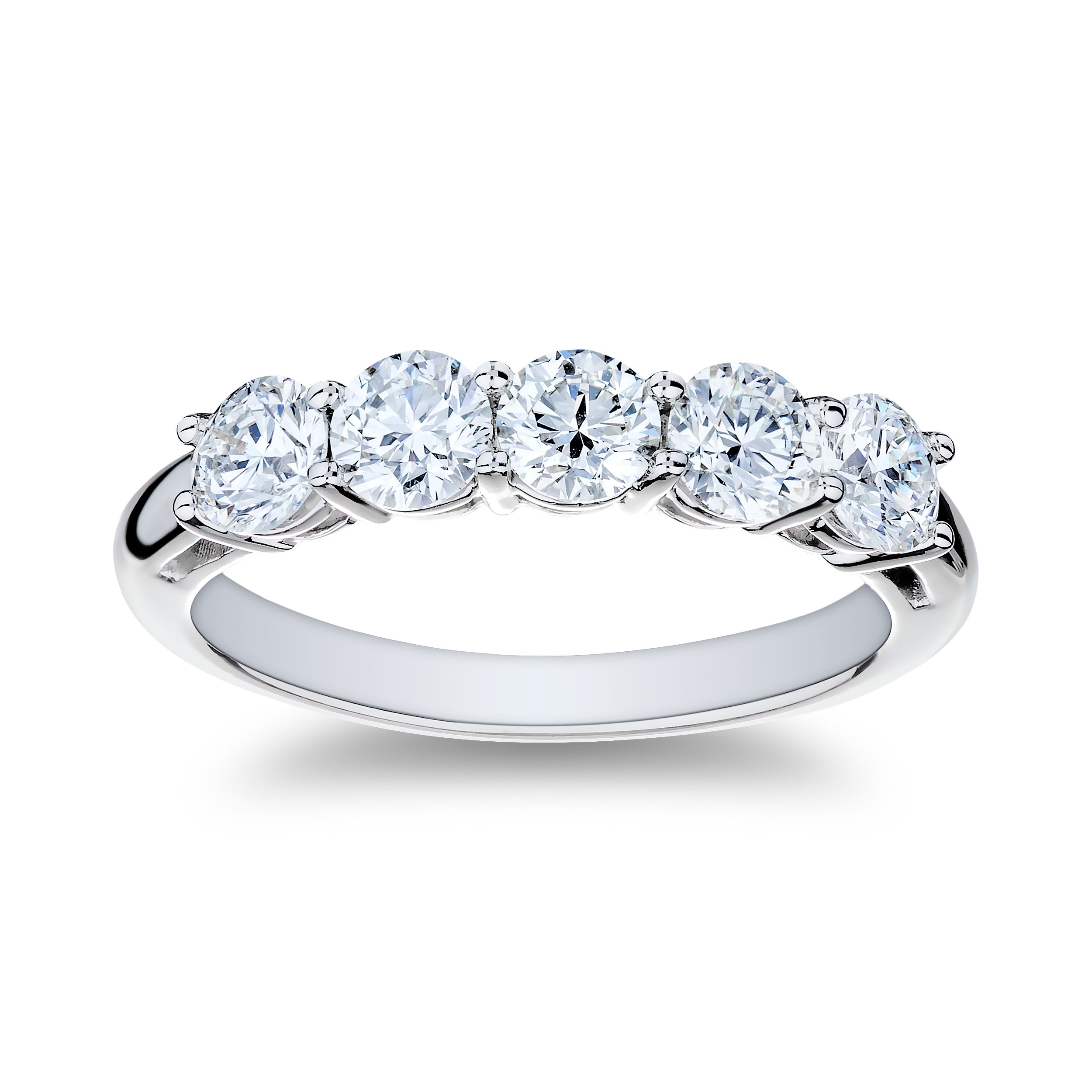 1.30 Total Weight 5 Diamond Ring