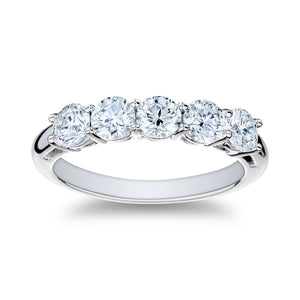 1.30 Total Weight 5 Diamond Ring
