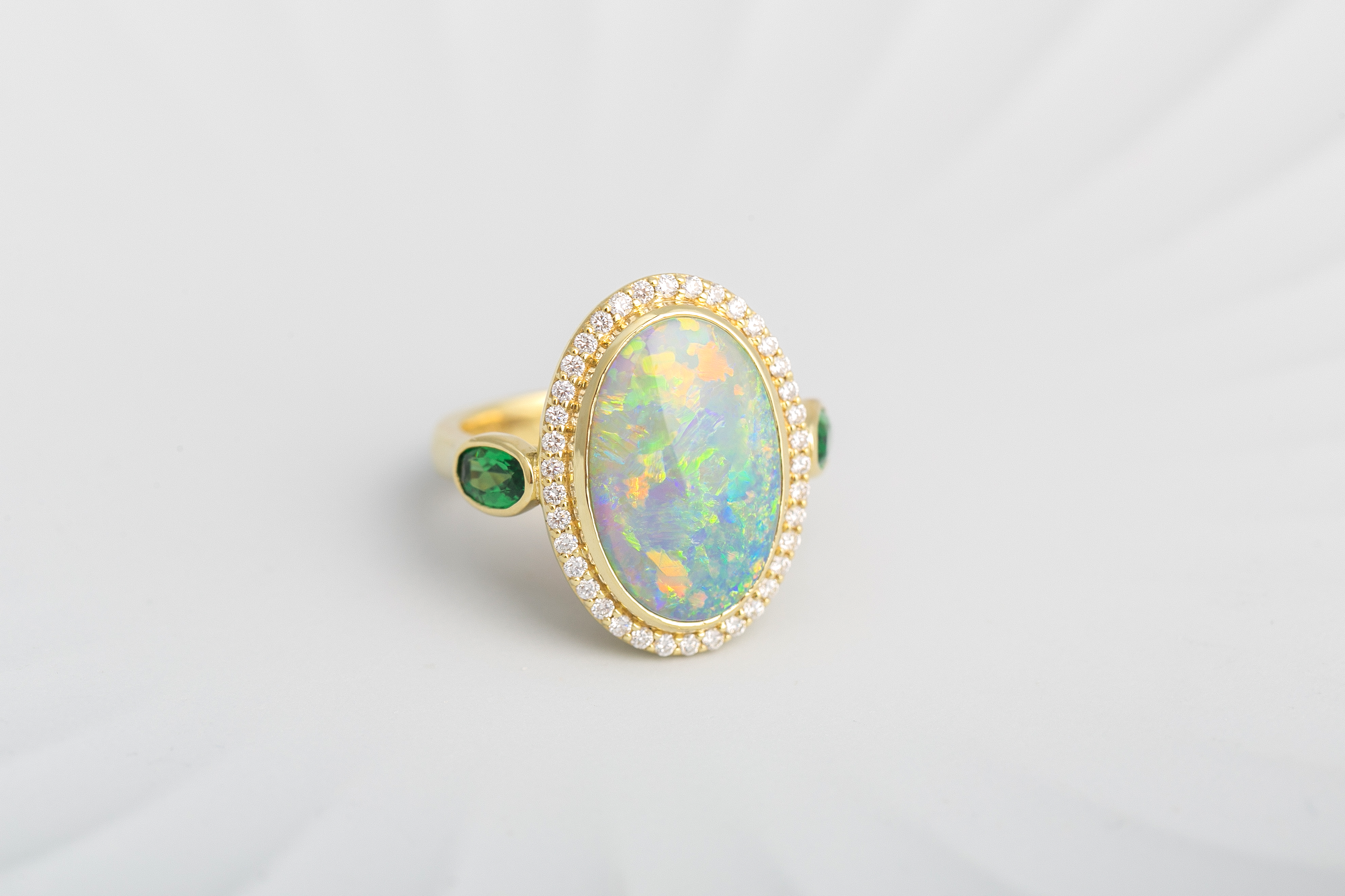 R.F. Moeller Jeweler Custom Designed Opal Ring
