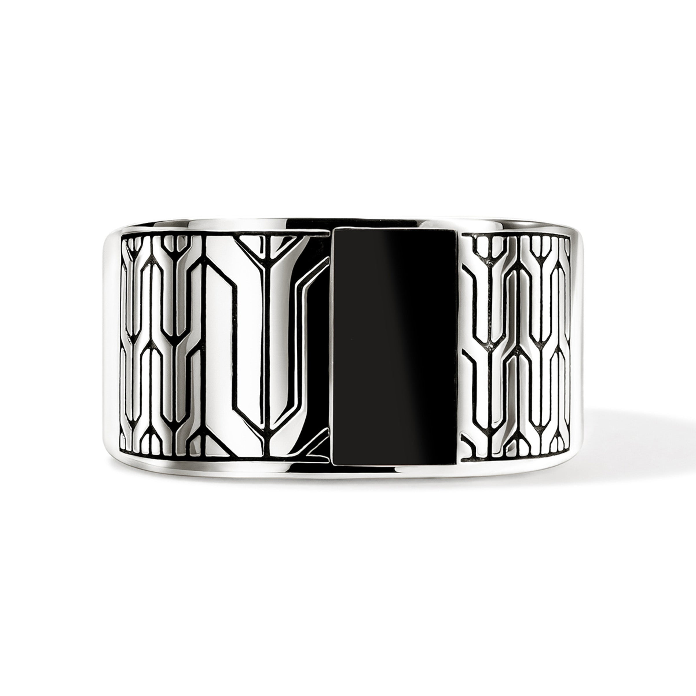 John Hardy Black Onyx Signet Ring