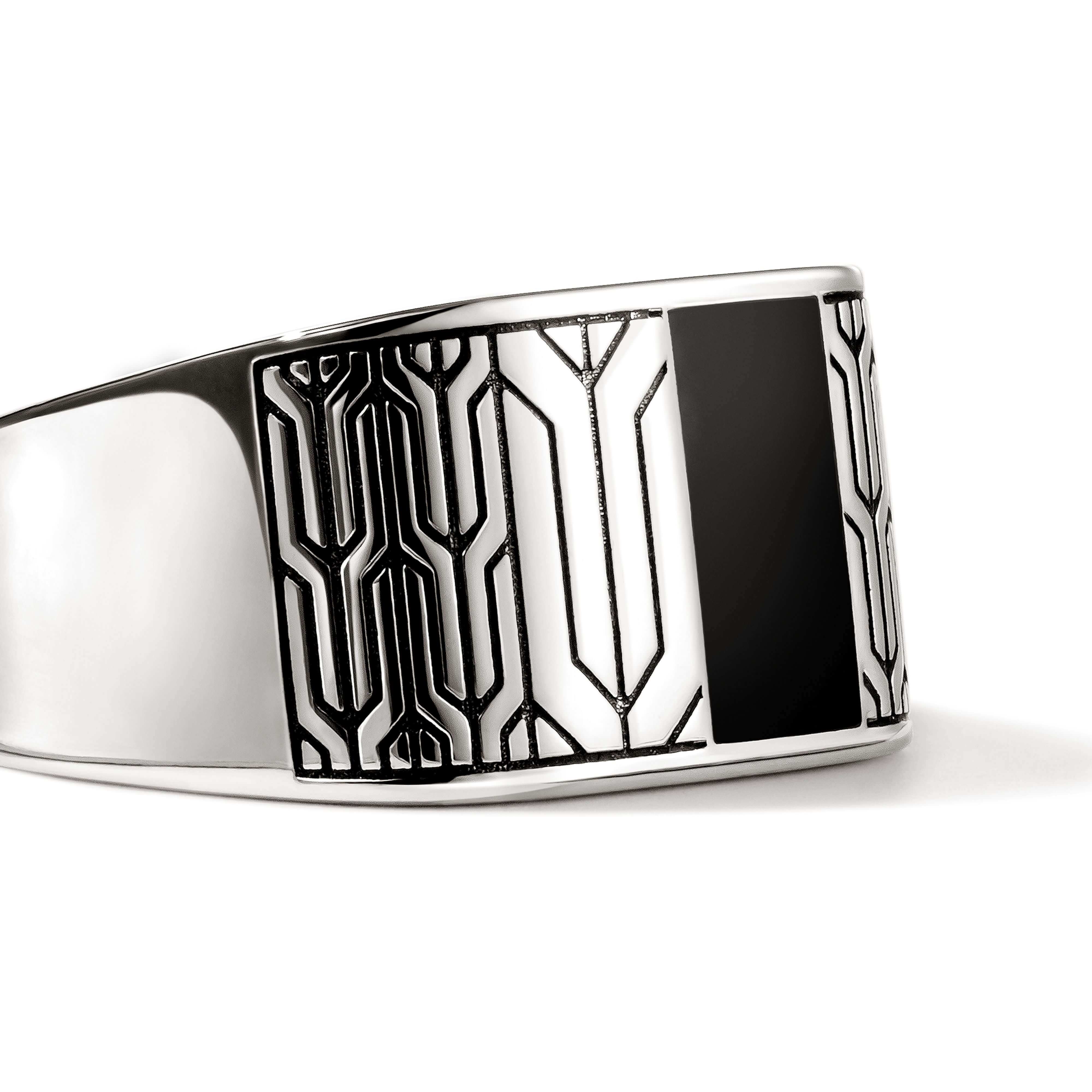 John Hardy Black Onyx Signet Ring