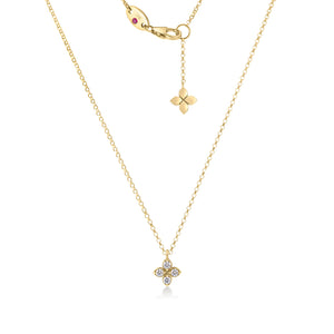 Roberto Coin Diamond Flower Necklace