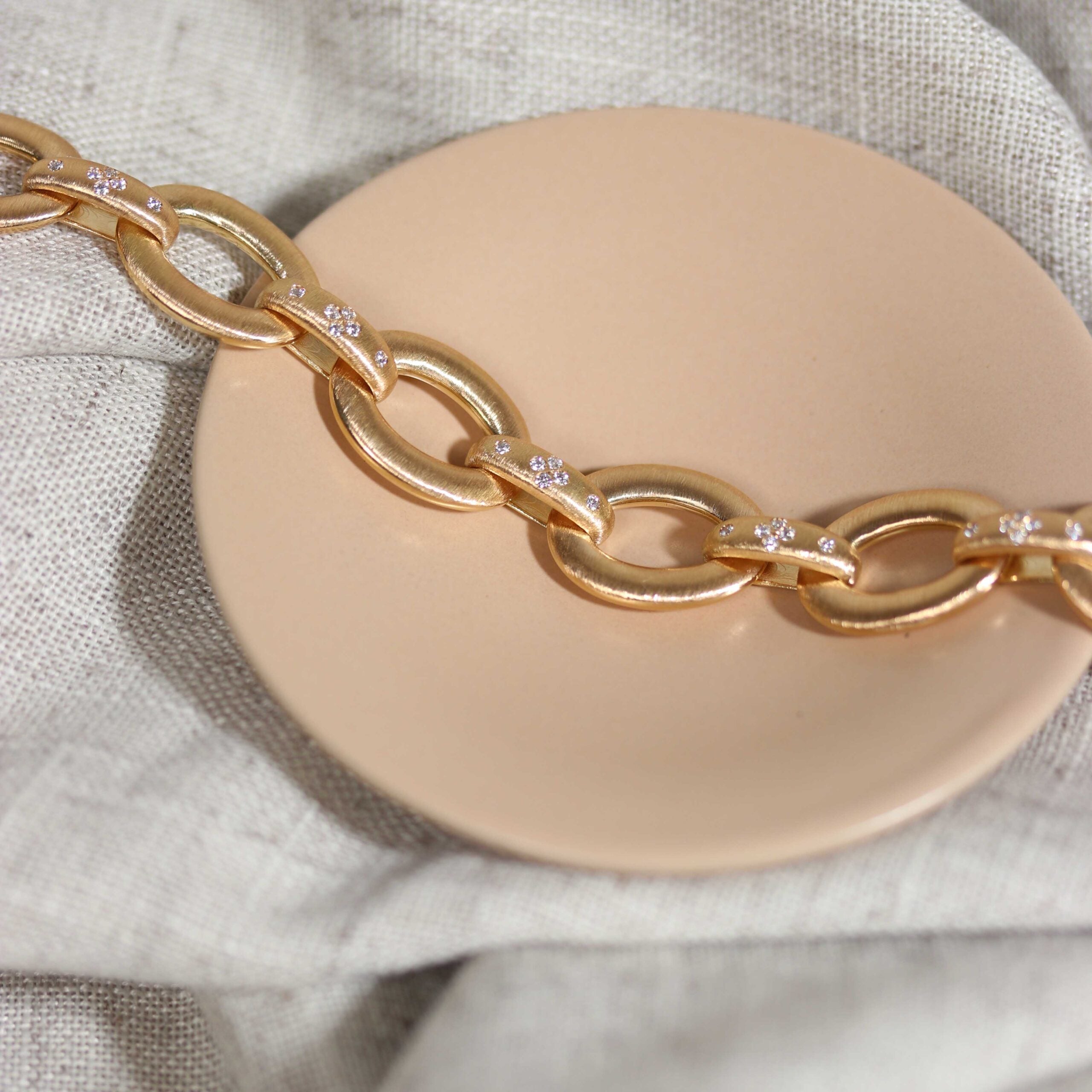 Roberto Coin Yellow Gold Diamond Duchessa Collection Bracelet