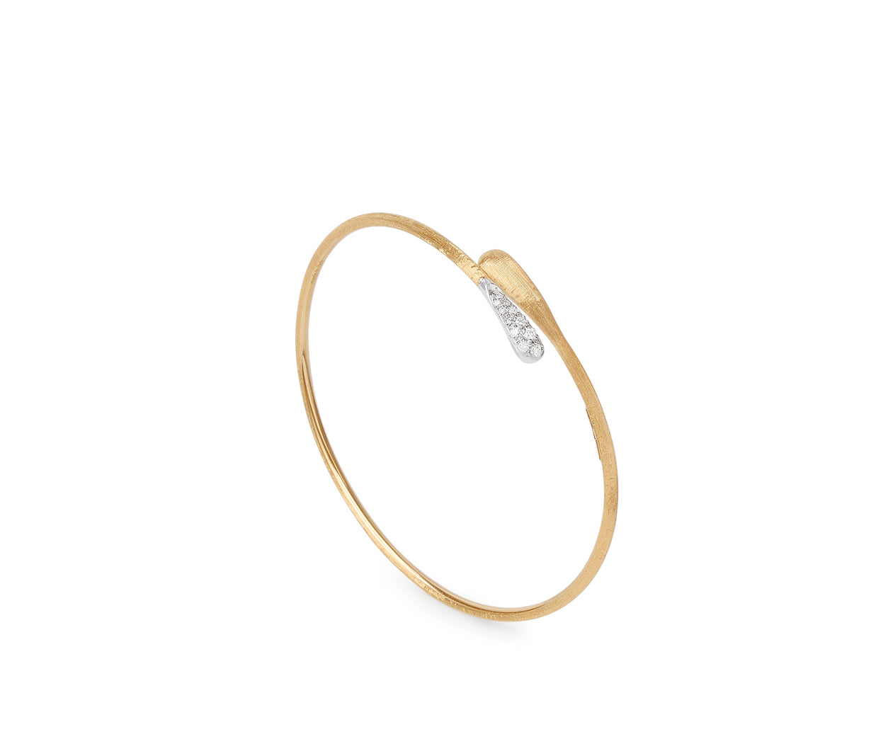Marco Bicego Lucia Collection 18k Yellow Gold and Diamond Hugging Cuff