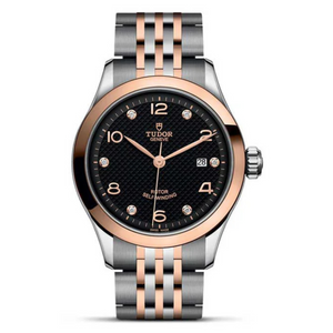 1926 28MM STEEL AND ROSE GOLD