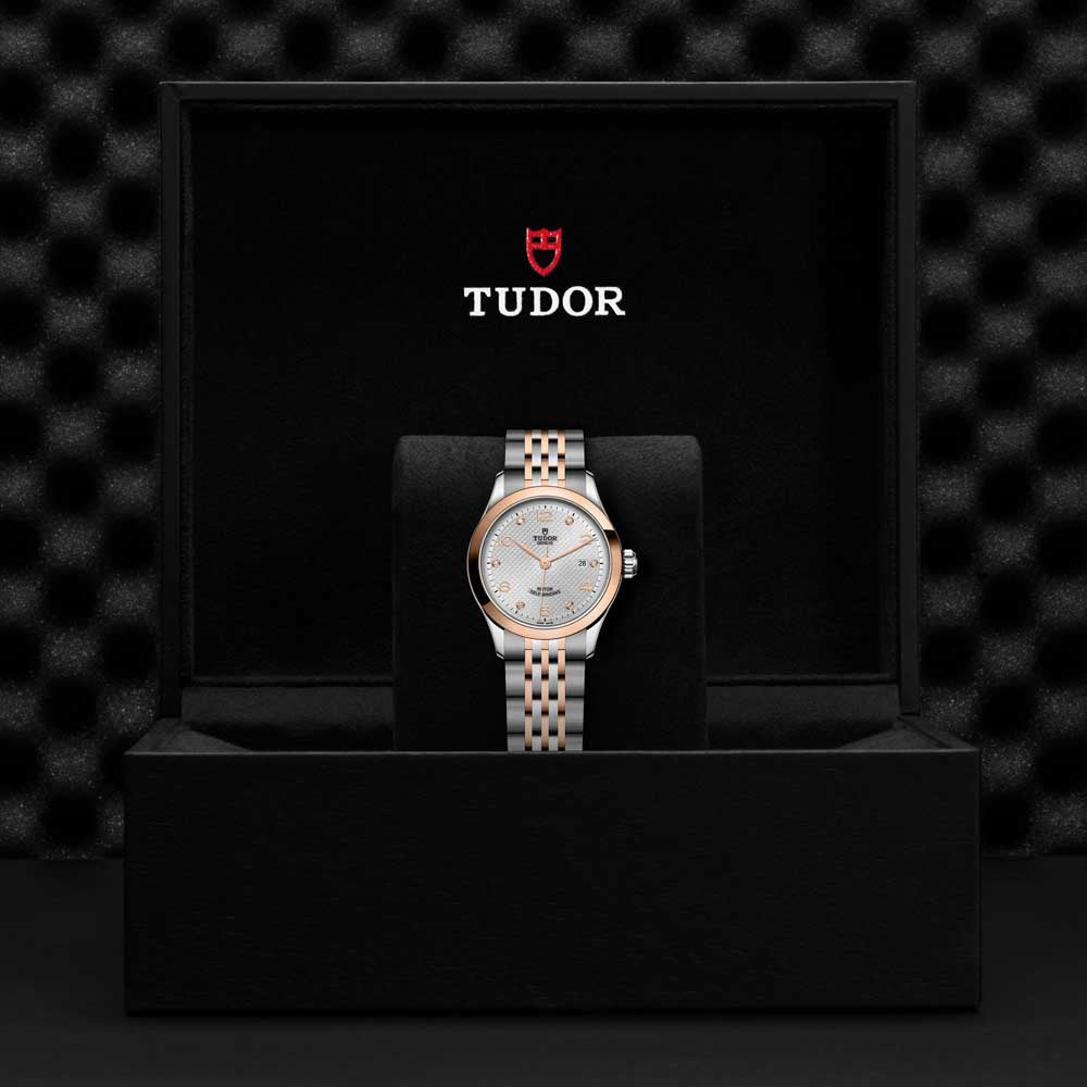 1926 28MM STEEL AND ROSE GOLD