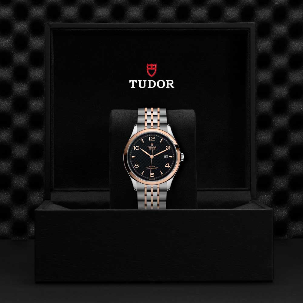 1926 41MM STEEL AND ROSE GOLD