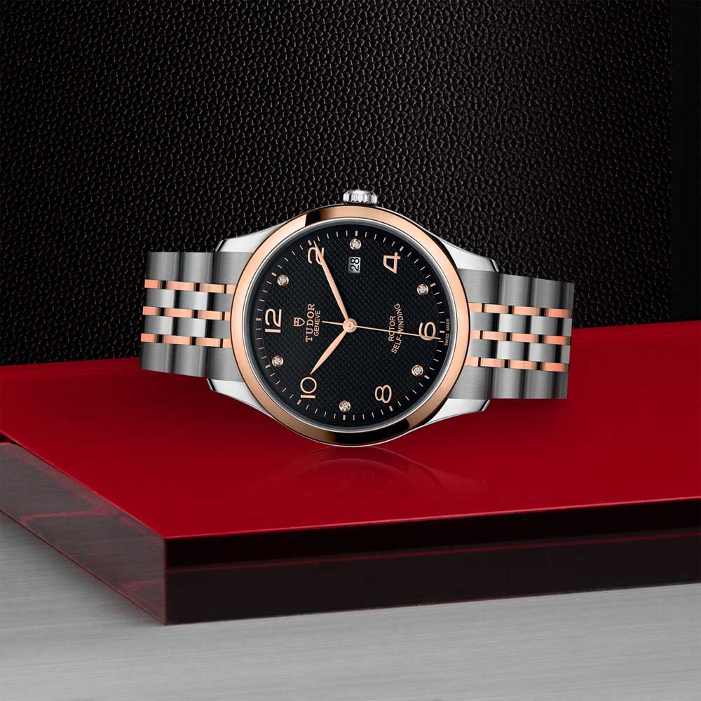 1926 41MM STEEL AND ROSE GOLD
