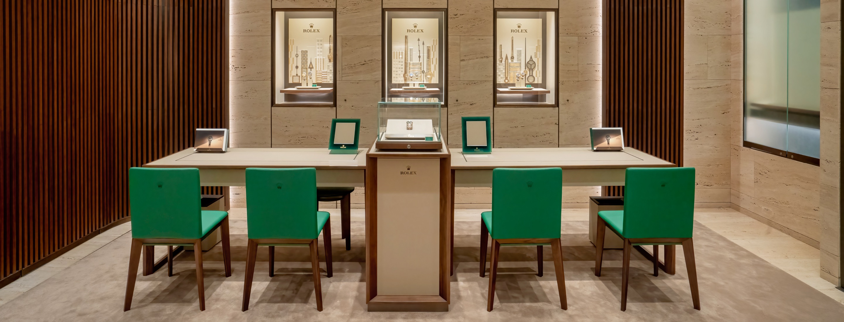 Rolex showroom at R.F. Moeller Jeweler