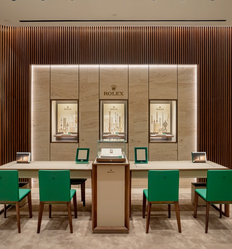 Rolex showroom at R.F. Moeller Jeweler