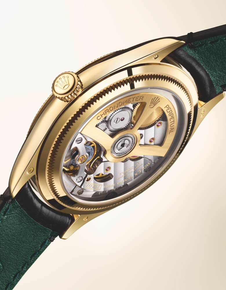 A transparent case back for an exciting reveal at R.F. Moeller Jeweler