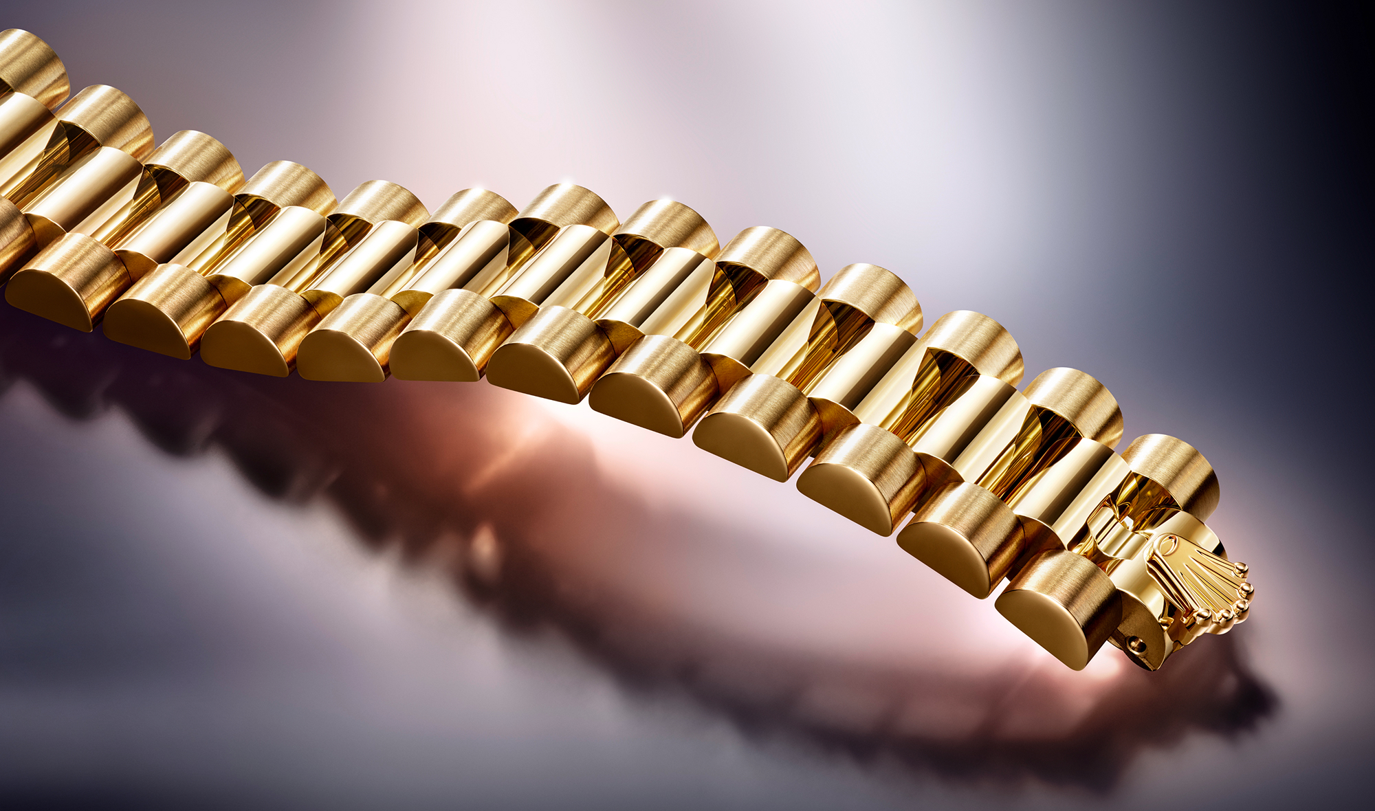 Oyster bracelet and Oysterlock safety clasp at R.F. Moeller Jeweler