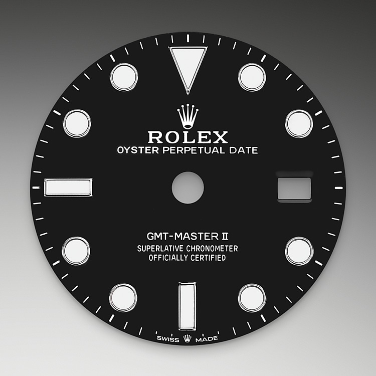 The dial of a Rolex GMT-Master II