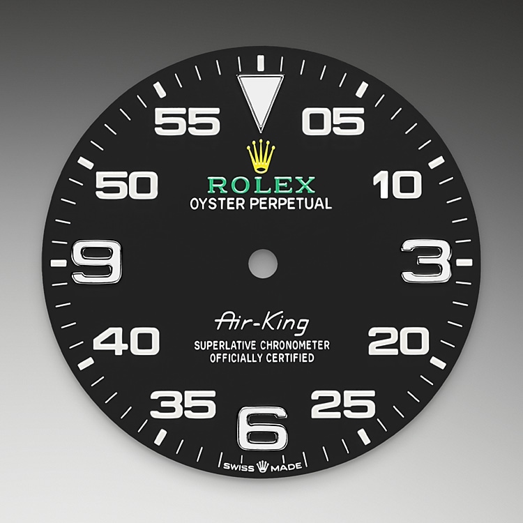 The dial of a Rolex Air-King