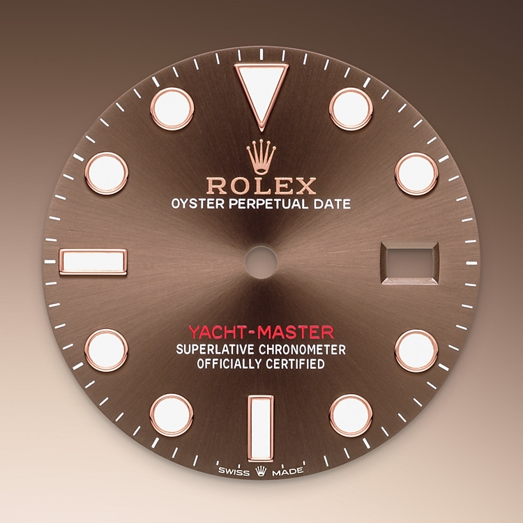 The dial of a Rolex Yacht-Master