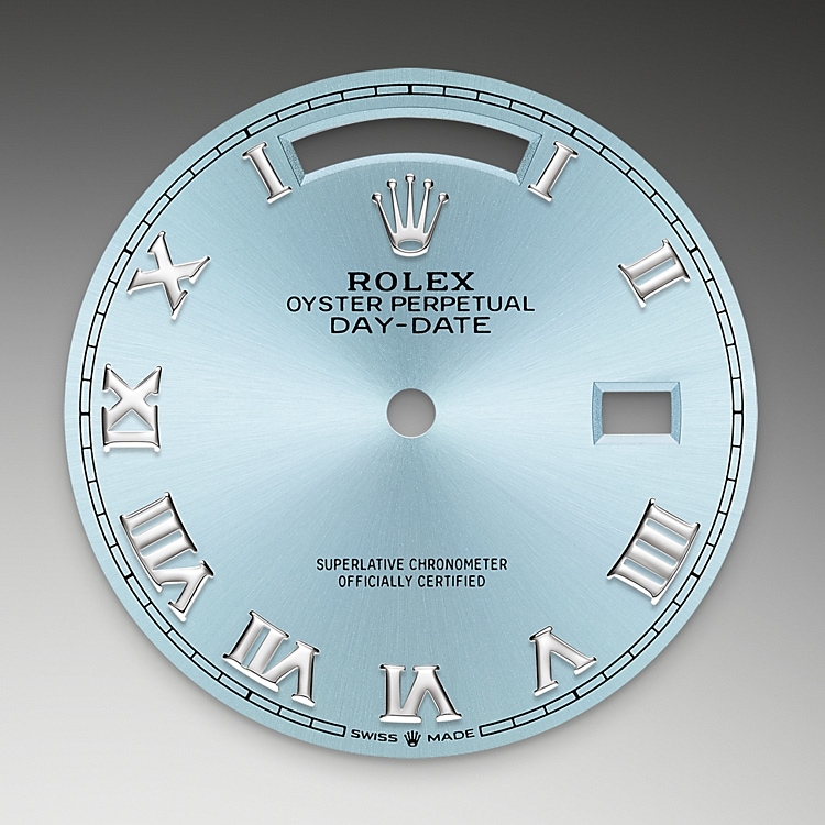the dial of a Rolex Day-Date 36