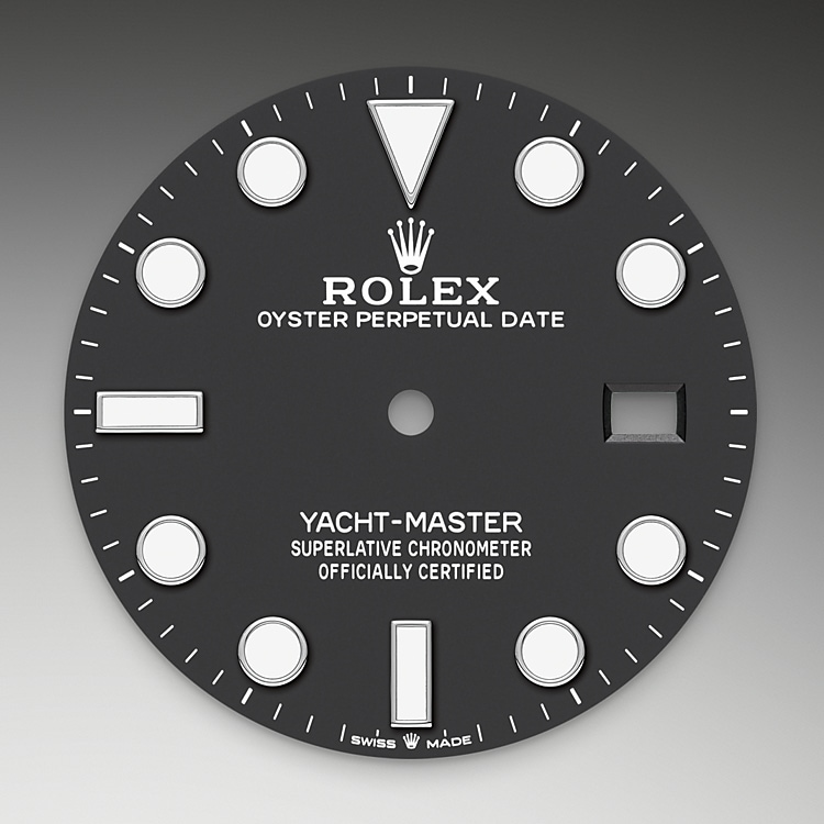 The dial of a Rolex Yacht-Master