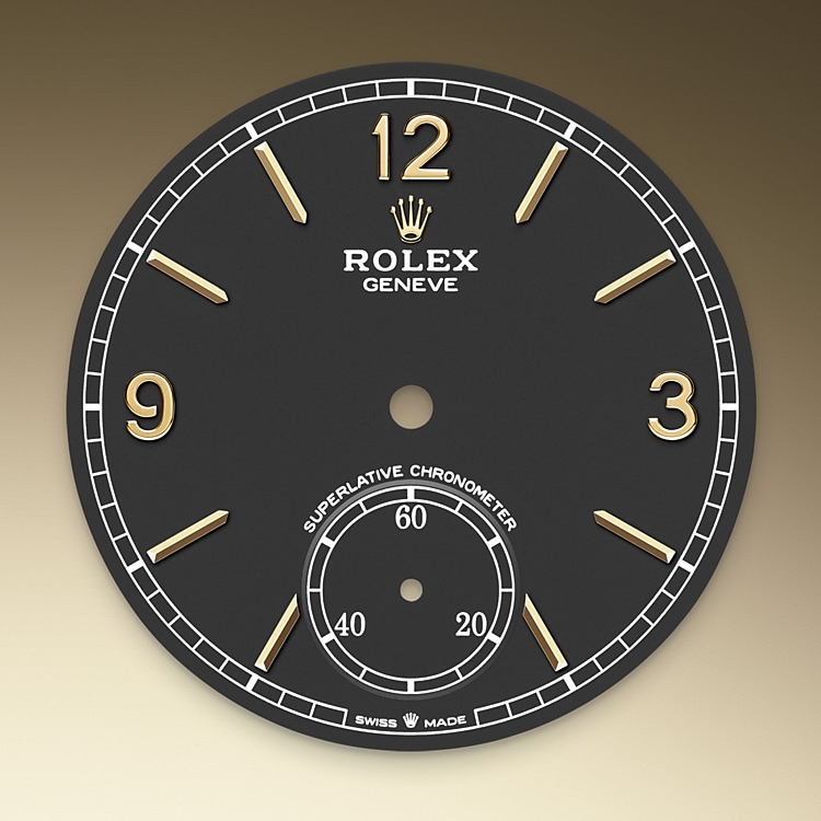 The dial of a Rolex 1908